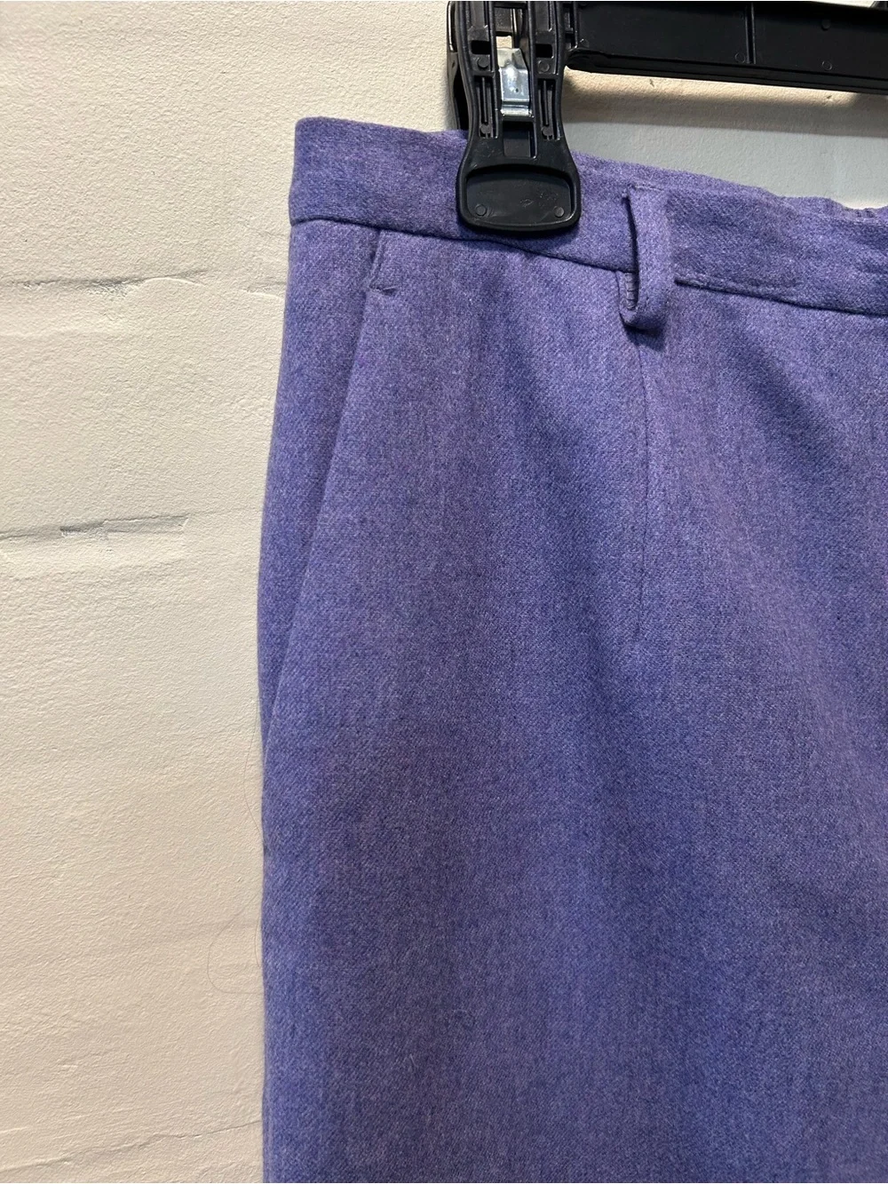 Pendleton Purple Virgin Wool Lined High Waist Tailored Trousers Pants Size 12